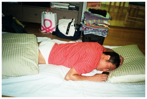 Norman, Sleeping, Underwear, Chi, Jul13